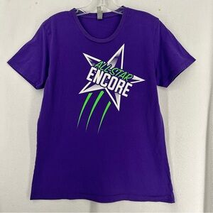 All Star Encore Gymnastics Star Graphic T Shirt Womens Large‎ Purple